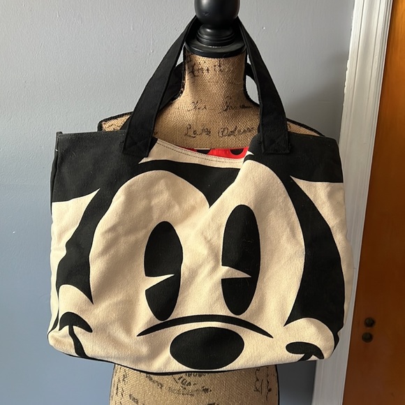 Disney Limited Edition Mickey & Minnie Mouse Large Tote Bag NWOT - Picture 2 of 5